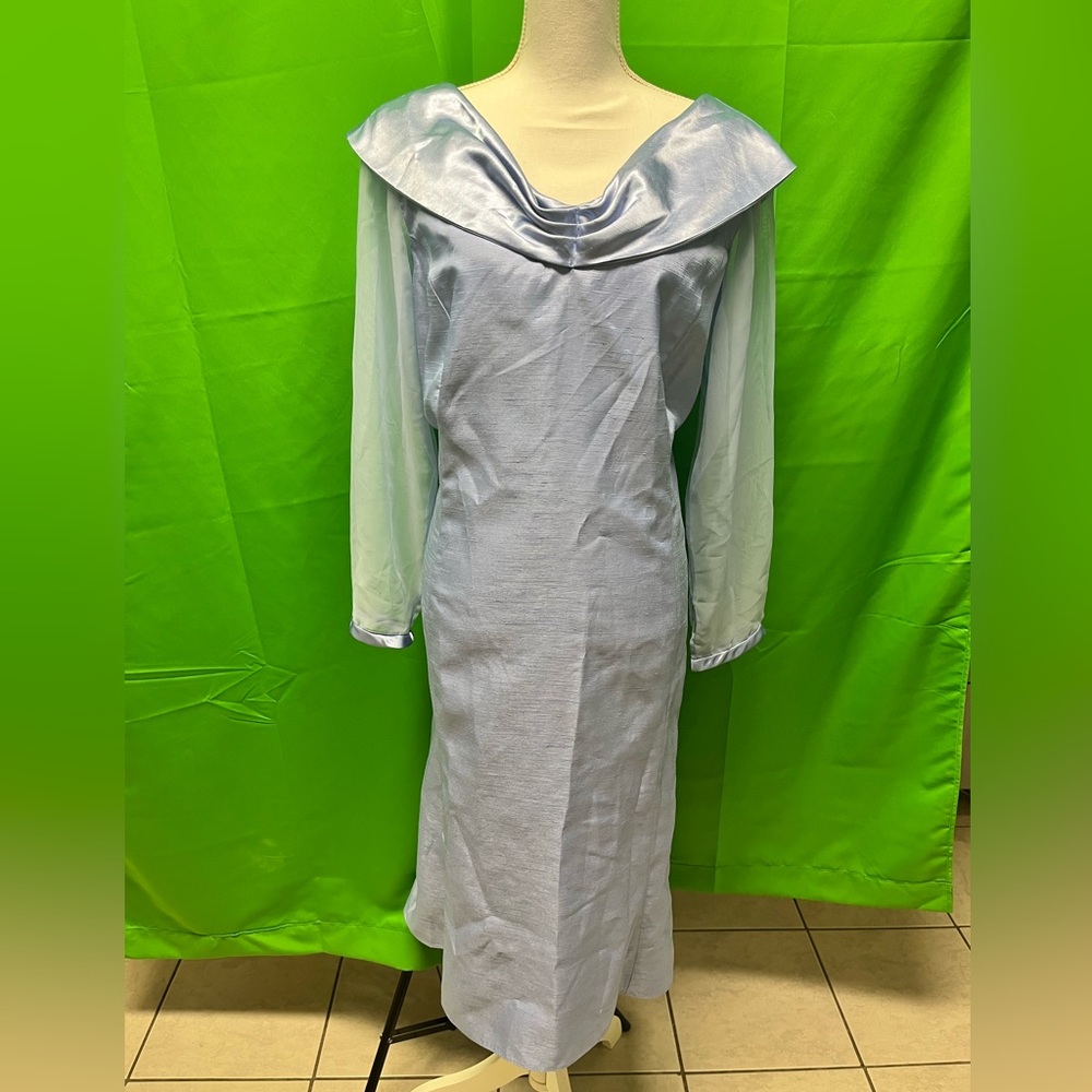 1960s powder blue dress